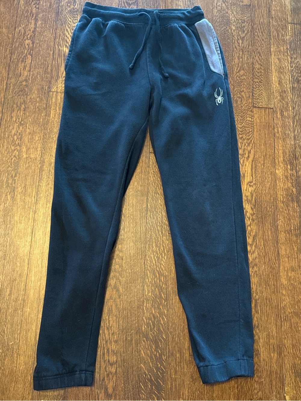 Spyder black Jogger Sweatpants with Light Gray Pocket Trim